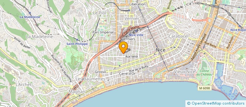 localisation de l'entreprise CTIM 14 AV GUILGLIA à NICE