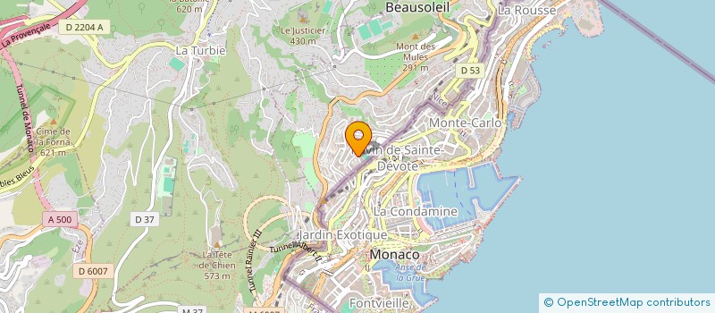 localisation de l'entreprise CTIM 16 CASTELLARET à BEAUSOLEIL