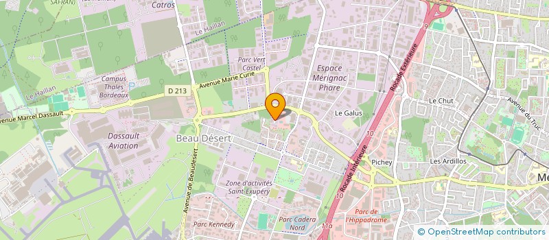 localisation de l'entreprise CTIM  MERIGNAC