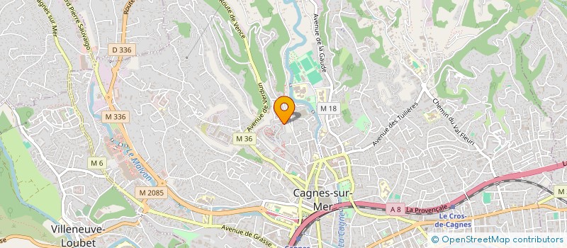 localisation de l'entreprise CTIM 73 AV HYPPOLITE GUIS à CAGNES-SUR-MER