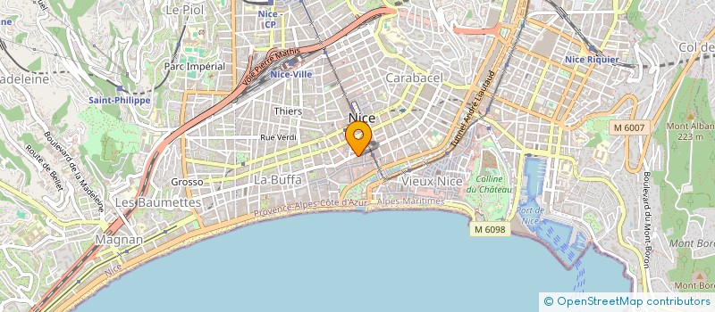 localisation de l'entreprise CTIM 91 B RUE BEAUMONT à NICE