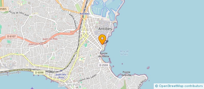 localisation de l'entreprise CTIM ALBERT 1ER à ANTIBES