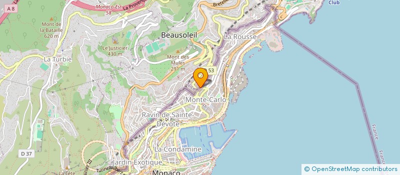localisation de l'entreprise CTIM ALCAZAR à BEAUSOLEIL
