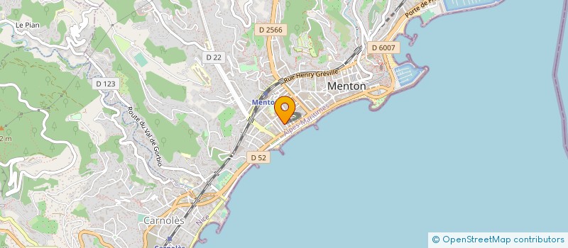 localisation de l'entreprise CTIM ALTAIR  MENTON