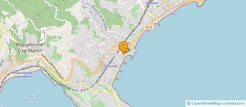 localisation de l'entreprise CTIM ANNY RESIDENCE à ROQUEBRUNE-CAP-MARTIN