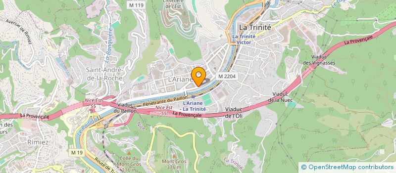 localisation de l'entreprise CTIM ARIANETTE  NICE