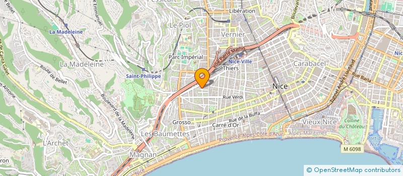 localisation de l'entreprise CTIM AUNE 19 à NICE