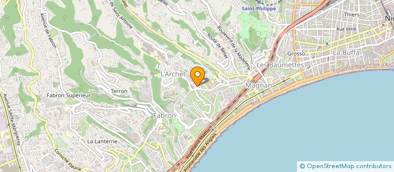 localisation de l'entreprise CTIM BAUDELAIRE  NICE