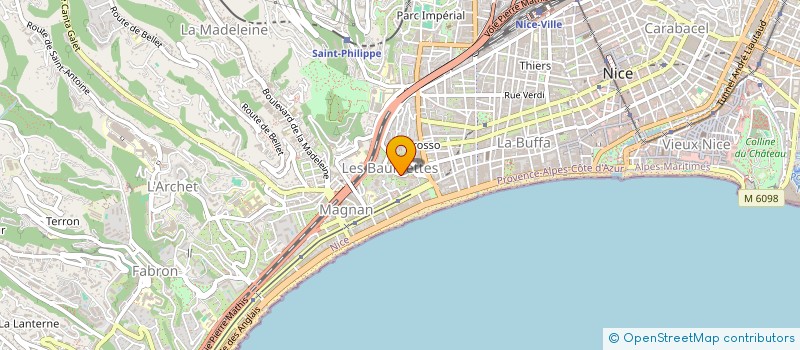 localisation de l'entreprise CTIM BAUMETTES 29 à NICE