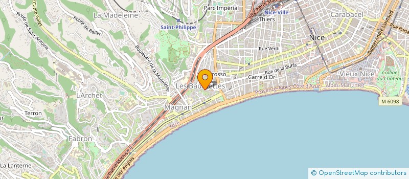 localisation de l'entreprise CTIM BAUMETTES 31 à NICE