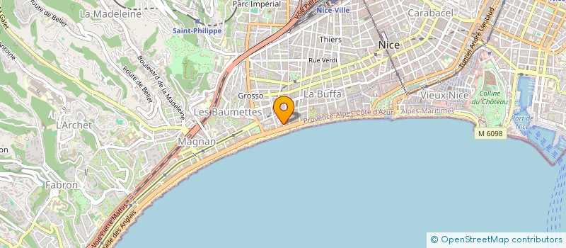 localisation de l'entreprise CTIM BEL AZUR-ST PHILIPPE à NICE