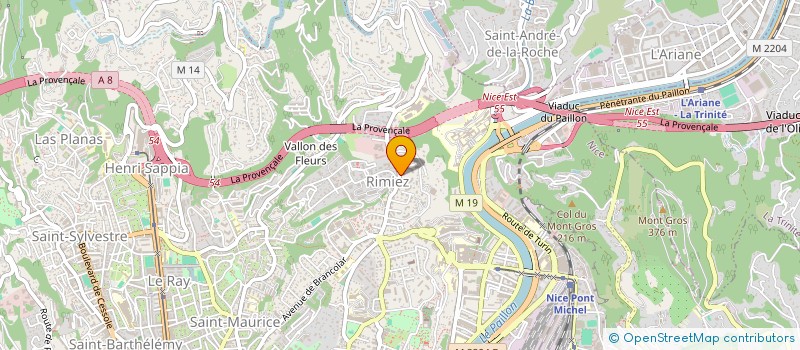 localisation de l'entreprise CTIM BELAIR  NICE