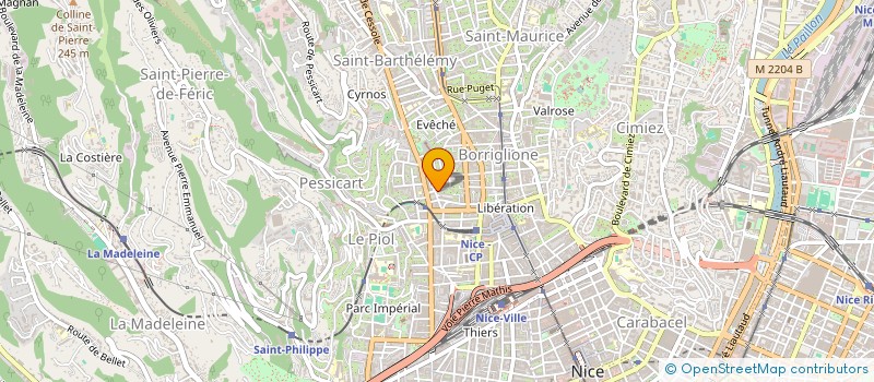 localisation de l'entreprise CTIM BELLEVUE 4 à NICE