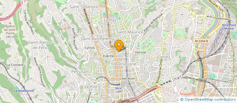 localisation de l'entreprise CTIM BESSET 25 à NICE
