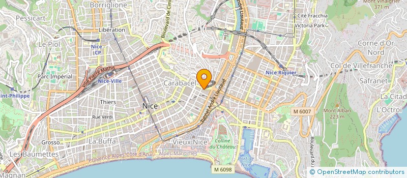 localisation de l'entreprise CTIM CARABACEL 11 à NICE