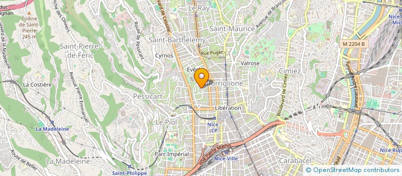 localisation de l'entreprise CTIM CASTEL BELLEVUE à NICE
