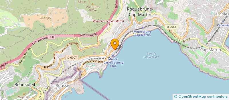 localisation de l'entreprise CTIM CASTEL FLORE à ROQUEBRUNE-CAP-MARTIN