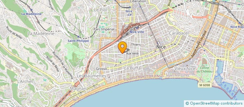 localisation de l'entreprise CTIM CASTEL JOLI à NICE