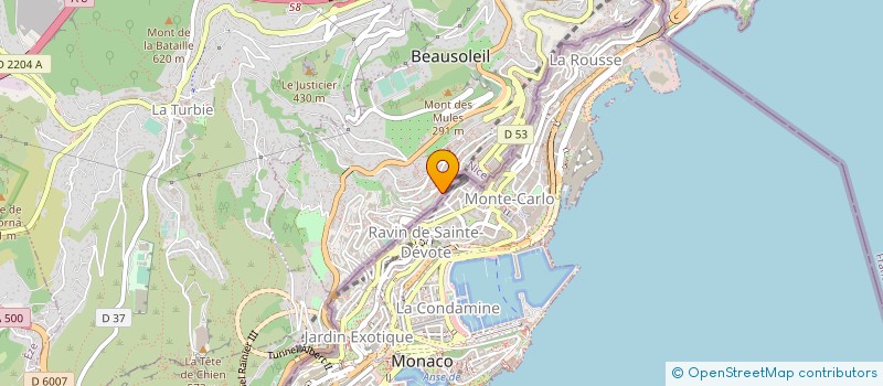 localisation de l'entreprise CTIM CASTEL LORRAIN à BEAUSOLEIL