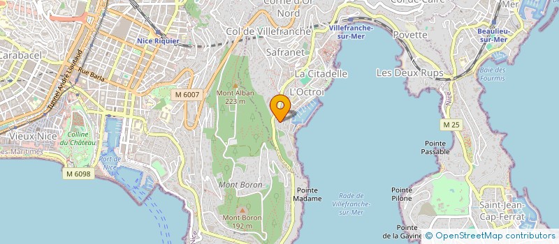 localisation de l'entreprise CTIM CASTELFLOREA à VILLEFRANCHE-SUR-MER