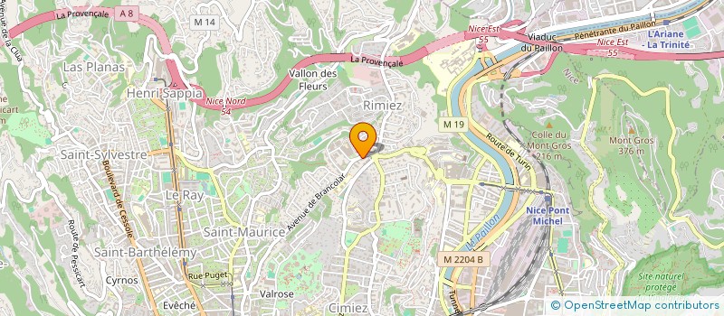 localisation de l'entreprise CTIM CESAREE à NICE