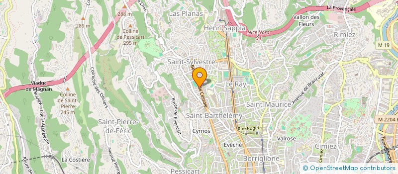 localisation de l'entreprise CTIM CESSOLE 121  NICE