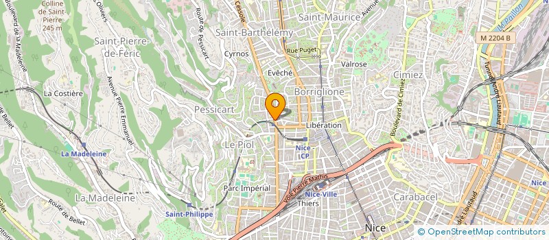localisation de l'entreprise CTIM CHAMBORD à NICE