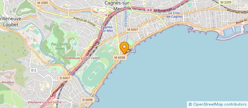 localisation de l'entreprise CTIM CHANTILLY à CAGNES-SUR-MER
