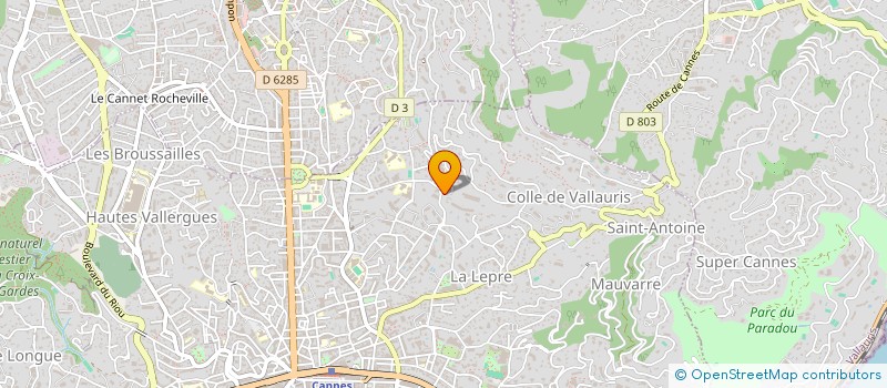 localisation de l'entreprise CTIM CHATEAU DE THORENC  CANNES