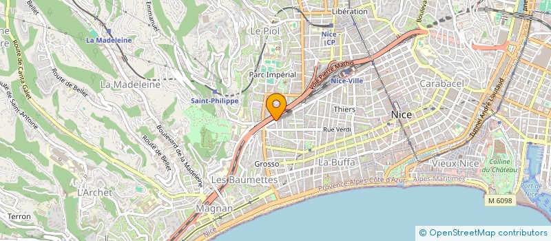localisation de l'entreprise CTIM CHATEAUNEUF 30 B  NICE