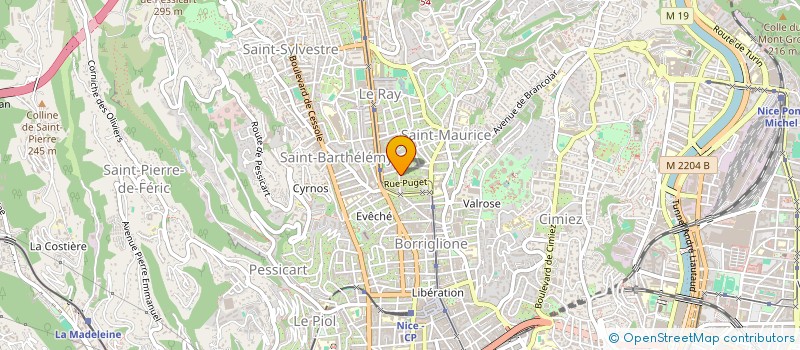 localisation de l'entreprise CTIM CHRISTINE à NICE