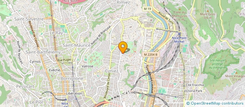 localisation de l'entreprise CTIM CIMA BELLA  NICE