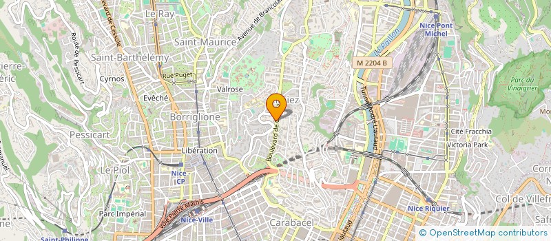 localisation de l'entreprise CTIM CIMIEZ 9 ET 11  NICE