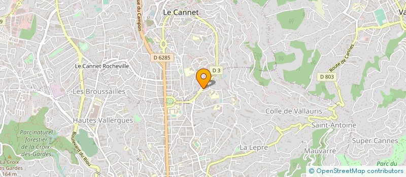 localisation de l'entreprise CTIM COTEAU D'AZUR  CANNES