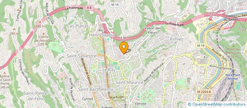 localisation de l'entreprise CTIM COTEAUX DE CHAMBRUN à NICE