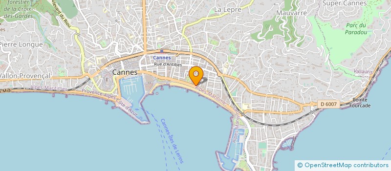 localisation de l'entreprise CTIM CROISETTE 52 ABCD à CANNES