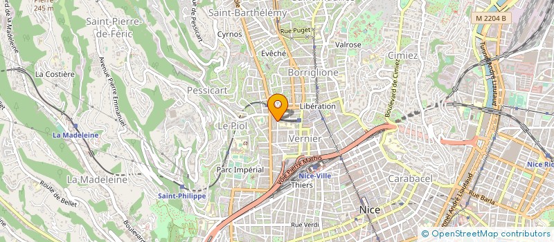 localisation de l'entreprise CTIM DABRAY 39 à NICE