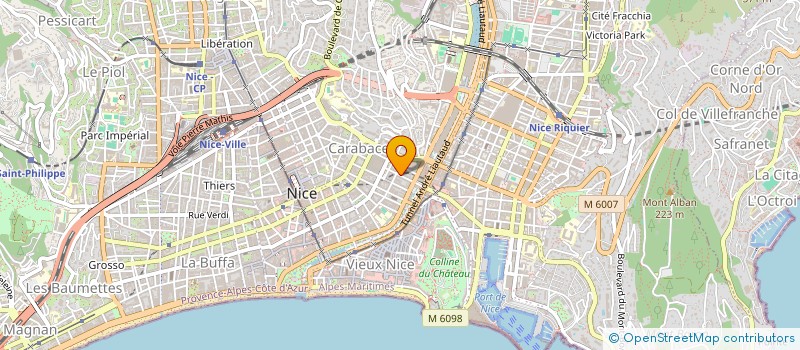 localisation de l'entreprise CTIM DEFLY 12 à NICE