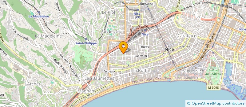 localisation de l'entreprise CTIM DEPOILLY 3 à NICE