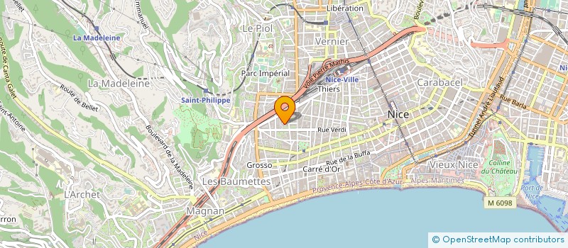 localisation de l'entreprise CTIM DEPOILLY 7 à NICE