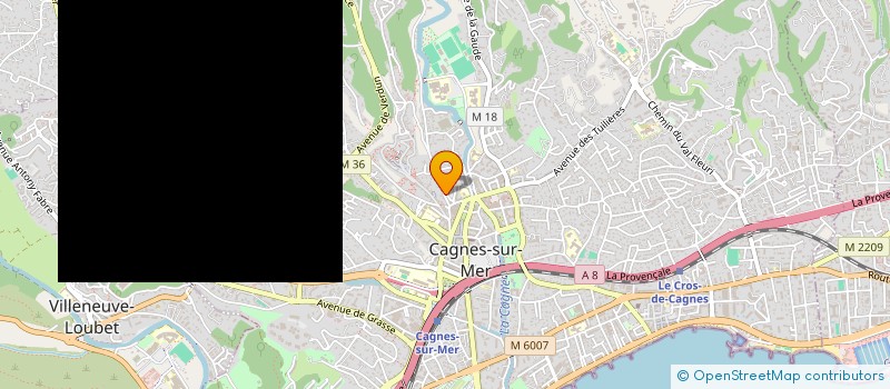 localisation de l'entreprise CTIM EMERAUDE à CAGNES SUR MER
