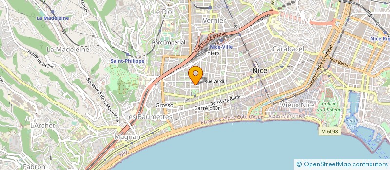 localisation de l'entreprise CTIM EMILIA 6 à NICE