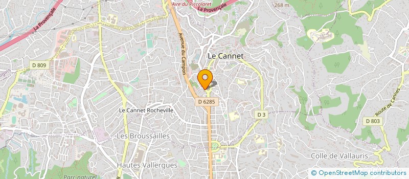 localisation de l'entreprise CTIM ESPEROU à LE CANNET