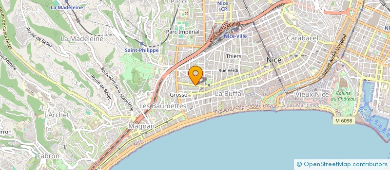 localisation de l'entreprise CTIM FLEURS 9  NICE