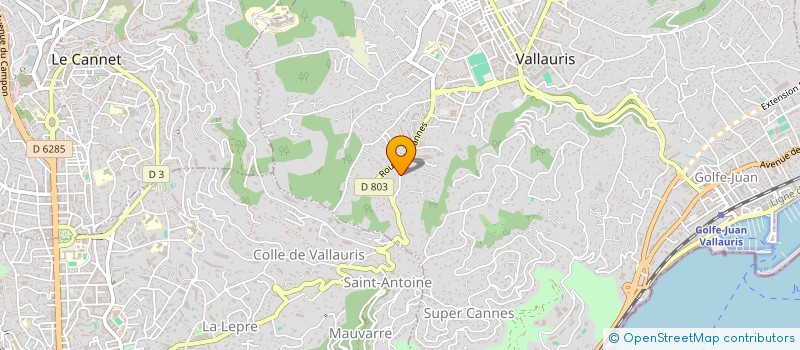 localisation de l'entreprise CTIM FLORALIES  VALLAURIS