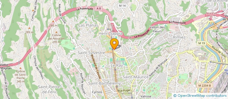 localisation de l'entreprise CTIM FONTAINE DU TEMPLE  NICE