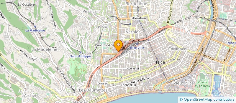 localisation de l'entreprise CTIM GAMBETTA 79 à NICE