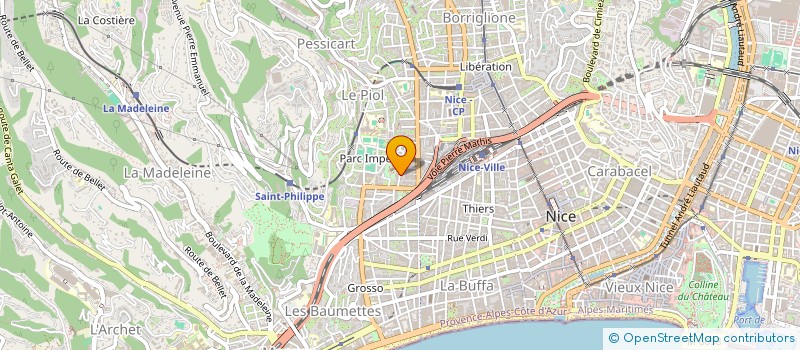 localisation de l'entreprise CTIM GAY 16  NICE