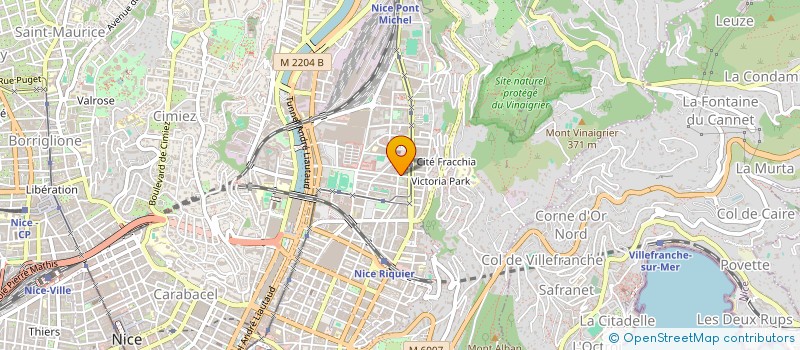 localisation de l'entreprise CTIM GIACOBI 1 à NICE