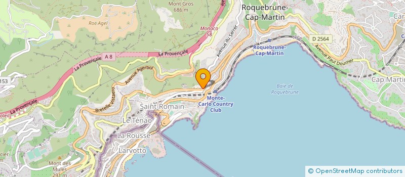 localisation de l'entreprise CTIM GIRAGLIA à ROQUEBRUNE-CAP-MARTIN